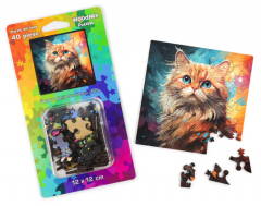 Puzzle mic din lemn - Pisici - British Longhair 3