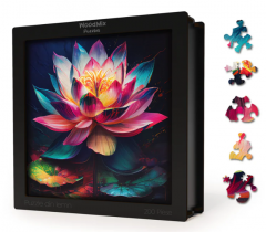 Puzzle din lemn - Flori - Nufar