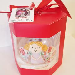 Glob Craciun - Ingeri roz