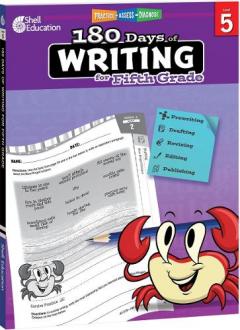 Coperta cărții 180 Days of Writing for Fifth Grade