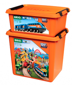 Set de joaca - Brio Smart Tech - Trenulet inteligent, cu lumini si sunete