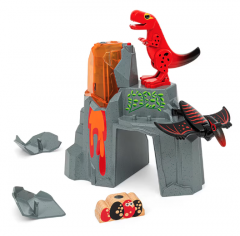 Set de joaca - Vulcan in eruptie (Cu figurina dinozaur)