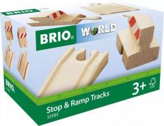 Set 4 accesorii trenulet - BRIO World - Stop & Ramp Tracks