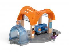 Jucarie educativa - Gara inteligenta cu sunete personalizate pentru trenulete