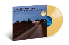 Car Wheels on a Gravel Road - Yellow Vinyl