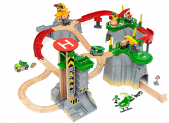 Set de constructie - Trenuri de marfa, sine si tuneluri