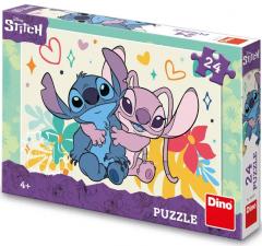 Puzzle 24 de piese - Disney Stitch - Stitch si Angel