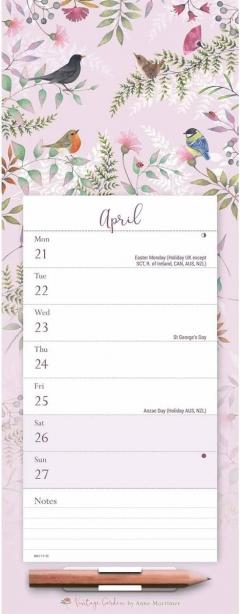 Calendar 2025 - Magnetic - Vintage Garden