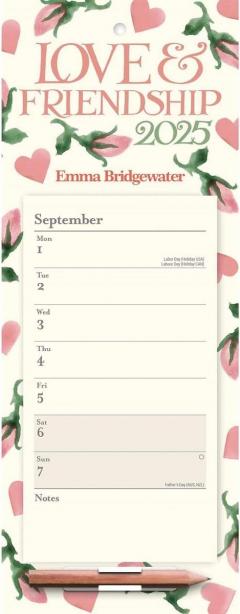 Calendar 2025 - Magnetic - Emma Bridgewater - Hearts & Rosebud