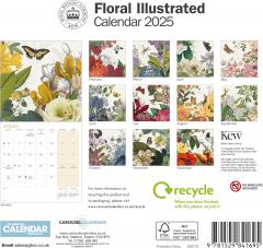 Calendar de perete 2025 - Mini - Royal Botanic Gardens Kew - Floral