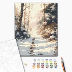 Set pictura pe numere - Carare inzapezita