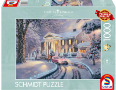 Puzzle 1000 piese - Thomas Kinkade - Craciunul la Graceland