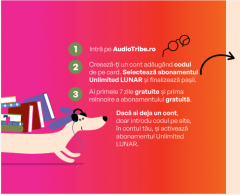 Voucher AudioTribe abonament 1 luna