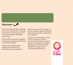 Voucher AudioTribe abonament 1 luna