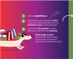 Voucher AudioTribe abonament 6 luni