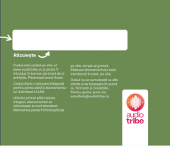 Voucher AudioTribe abonament 6 luni