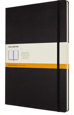 Carnet - Moleskine Classic Ruled Paper Notebook - Hard Cover - Black 