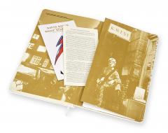 Carnet - Moleskine David Bowie Limited Edition - Ruled Notebook - Large, Hard Cover, White - Moonage Daydream
