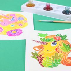 Set creative - Aquarellum Mini - Unicorni