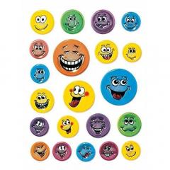 Stiker Magic cu fete zambitoare in relief