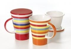 Cana de portelan cu infuzor si capac - Herg Helene (2 modele) Dethlefsen&Balk