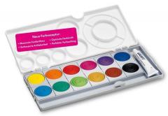 Acuarele cutie plastic 12 culori aquaplus