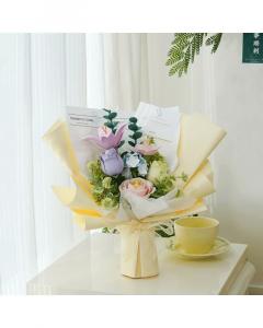 Puzzle 3D - Buchet de primavara, 165 piese