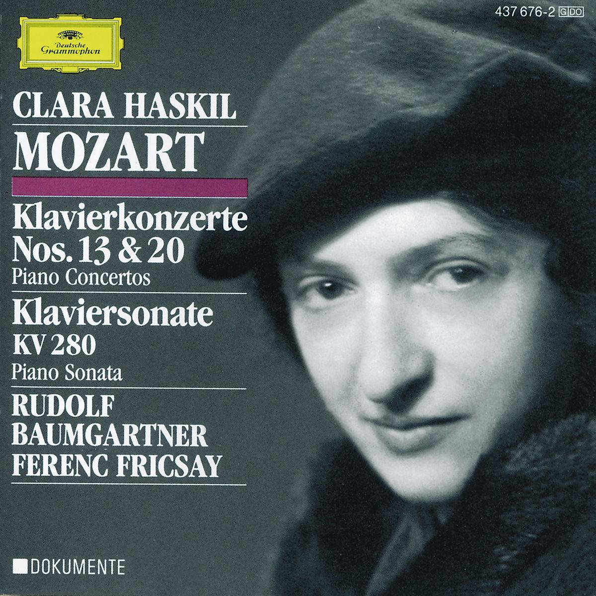 Mozart: Piano Concertos No.13 And 20 - Clara Haskil, Wolfgang Amadeus ...