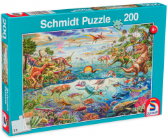 Puzzle 200 piese - Discover the Dinosaurs