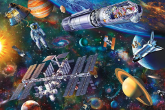 Puzzle 100 piese - Space Fun
