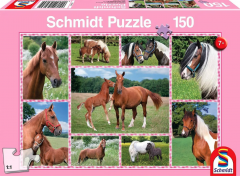 Puzzle 150 piese - Beautiful Horses