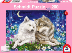 Puzzle 200 piese - Friendly Wolves