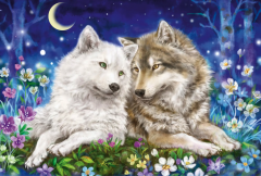 Puzzle 200 piese - Friendly Wolves