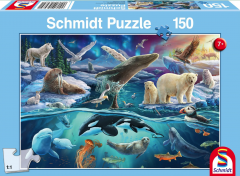 Puzzle 150 piese - Animale polare