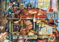 Puzzle 1000 piese - Charles Wysocki - Remington the Horticulturist