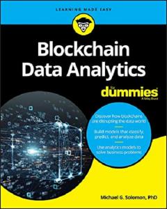 Coperta cărții Blockchain Data Analytics for Dummies