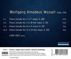 Mozart: Piano Sonatas - Nos. 2,3,8 & 13