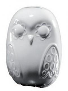 Pusculita de portelan in forma de bufnita