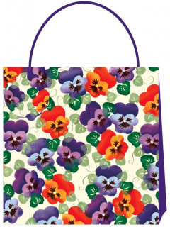 Punga pentru cadou mare - Emma Bridgewater Purple Pansy