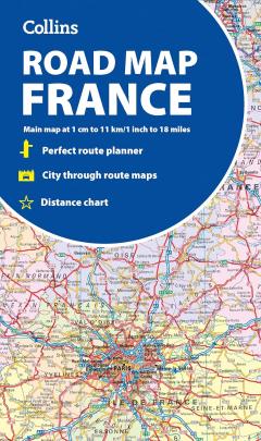 Road Map of France - Collins