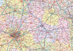 Road Map of France - Collins