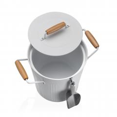 Galeata pentru gheata + lingura - Alb