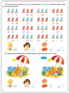 Mat, Ema, Tica si eu in vacanta - Clasa I