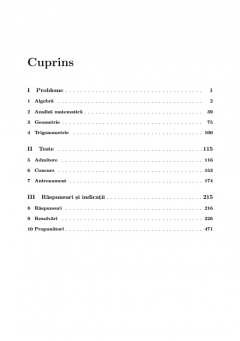 Probleme si teste grila de matematica pentru admiterea la Facultatea de Matematica si Informatica