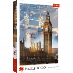 Puzzle 1000 piese - Zori de zi la Londra