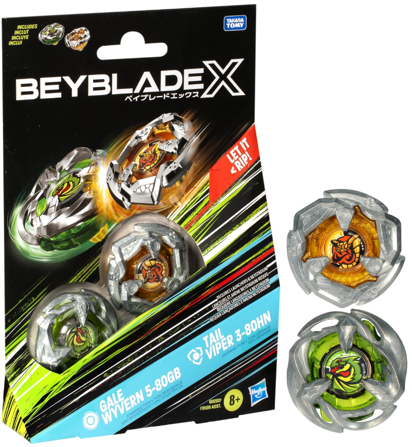 Jucarie - Beyblade X - Duo Tail Viper 3-80hn & Gale Wyvern 5-80gb