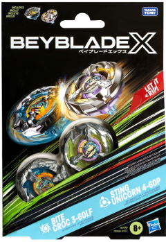 Jucarie - Beyblade X - Duo Bite Croc 3-60lf & Sting Unicorn 4-60p