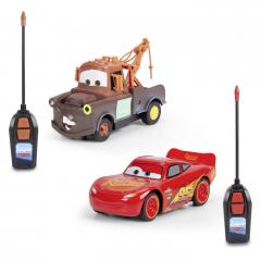 Set 2 masinute cu telecomanda - RC Twin Pack - Disney Cars: Lightning McQueen + Mater
