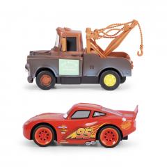 Set 2 masinute cu telecomanda - RC Twin Pack - Disney Cars: Lightning McQueen + Mater