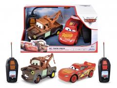 Set 2 masinute cu telecomanda - RC Twin Pack - Disney Cars: Lightning McQueen + Mater
